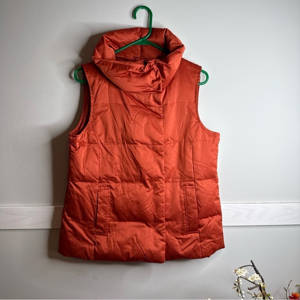 J. Jill Vibrant Orange Quilted Vest